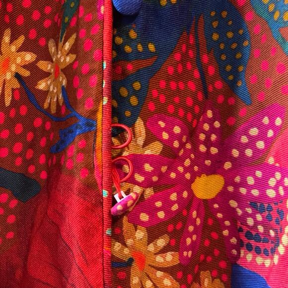 NWT Farm Rio Snake Garden Red Mini Dress XS flaw - Picture 6 of 11